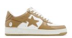 A Bathing Ape Bape Sta Patent Leather White Khaki (2023)
