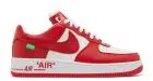 Nike Air Force 1 Low By Virgil Abloh White Red